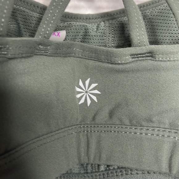 Athleta Criss Cross Strap Detail Removable Cups Bra Green Sz XXS! - Picture 5 of 6